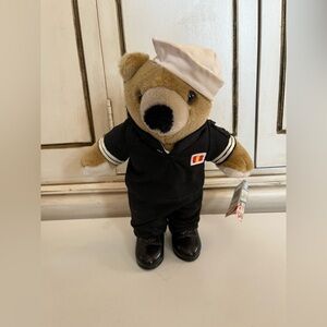 Vintage NWT JJ Wind Patriotic Bear  Navy Sailor Collectible Stuffed Animal rare